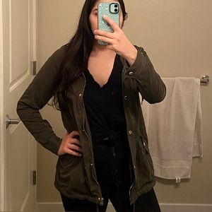 Lightweight Olive Green Army Utility Jacket